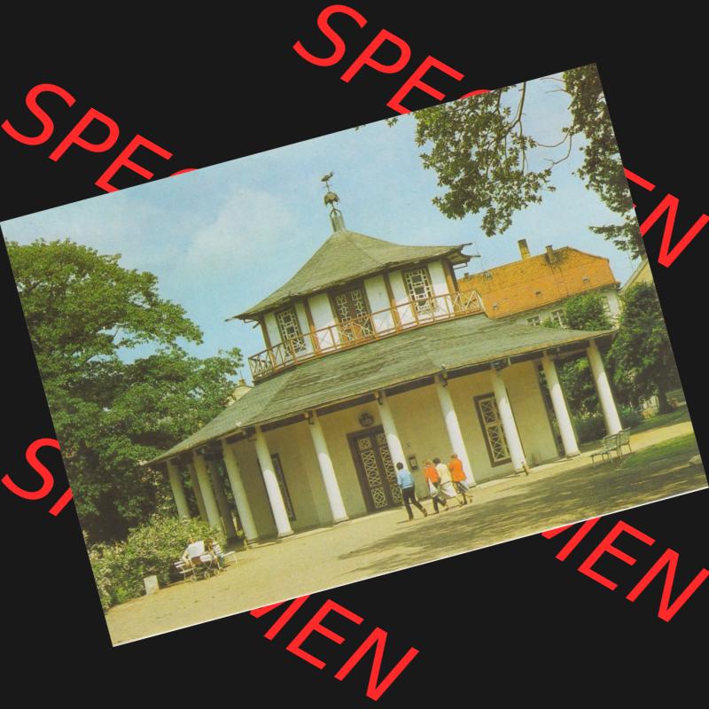 Alte Ansichtskarte der DDR Bezirk Rostock, Kreis Bad Doberan, Stadt Bad Doberan 1986, Weißer Pavillon am Kamp. Alte Ansichtskarte der DDR Bezirk Rostock, Kreis Bad... Sammlung
