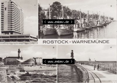 Ansichtskarte DDR Bezirk Rostock, Stadtkreis Rostock, Hansestadt Rostock-Warnemünde Ansicht 1978, Hotel Neptun, Am Alten Strom,... Sammlung