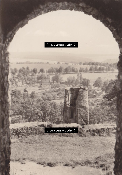 Fotos DDR, Bezirk Karl-Marx-Stadt, Kreis Brand-Erbisdorf, Klein-Stadt Frauenstein Blick vom Schloss Frauenstein. Fotos in s/w... Sammlung