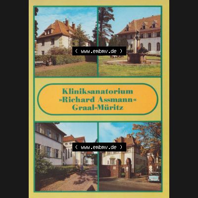 Alte Ansichtskarte DDR Bezirk Rostock, Kreis Rostock, Ostseebad Graal-Müritz Kliniksanatorium Richard Assmann. DDR Bezirk Rostock, Kreis Rostock, Ostseebad Graal-Müritz... Sammlung