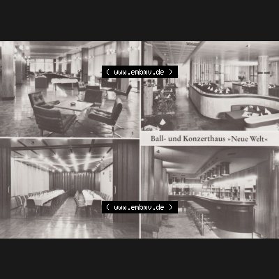 Alte Historische Ansichtskarte DDR Bezirk Karl-Marx-Stadt, Kreis Zwickau, Stadt Zwickau der DDR, Zwickauer HO-Gaststätten 1983, Leipziger Straße, Ball- und Konzertraum... Sammlung
