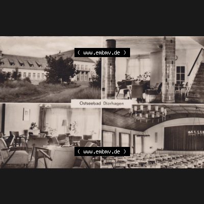 Ansichtskarte DDR Bezirk Rostock, Kreis Ribnitz-Damgarten, Ostseebad Dierhagen mit Ansicht 1962, FDGB-Heim Ernst Moritz Arndt gelaufen 3. Juni 1962. Alte Ansichtskarte mit... Sammlung