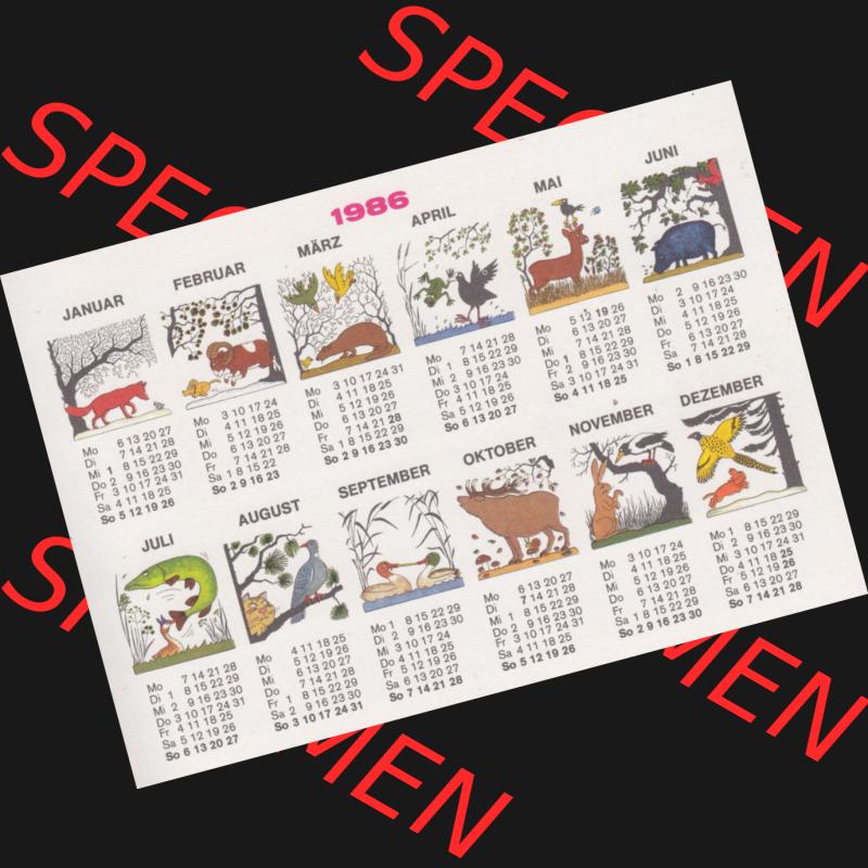 Ansichtskarten DDR Comics, Jäger mit Hund von 1986, Kalender-Postkarte vom Militärverlag der DDR (VEB) - Berlin, Comics gezeichnet von Eugen Gliege Sammlung