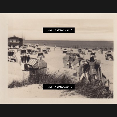 Fotos DDR Bezirk Rostock, Kreis Rügen, Ostseebad Baabe Mappe mit alter Ansicht von 1955, 644 Strand. DDR Bezirk Rostock, Kreis Rügen, Ostseebad Baabe auf... Sammlung