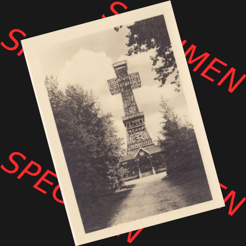 Fotos DDR Bezirk Halle, Kreis Sangerhausen, Luftkurort Stolberg im Harz, Größtes Kreuz der Welt, Turmhöhe 38 m 200 Stufen. Vom Verlag Erhard Neubert KG,... Sammlung