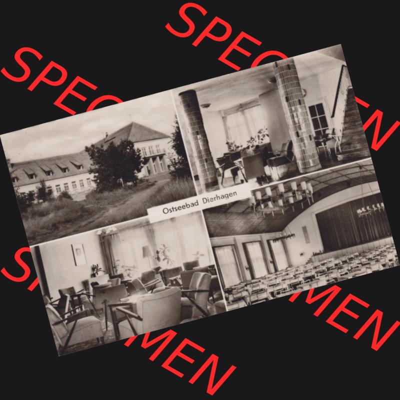 Ansichtskarte DDR Bezirk Rostock, Kreis Ribnitz-Damgarten, Ostseebad Dierhagen mit Ansicht 1962, FDGB-Heim Ernst Moritz Arndt gelaufen 3. Juni 1962. Alte Ansichtskarte mit... Sammlung