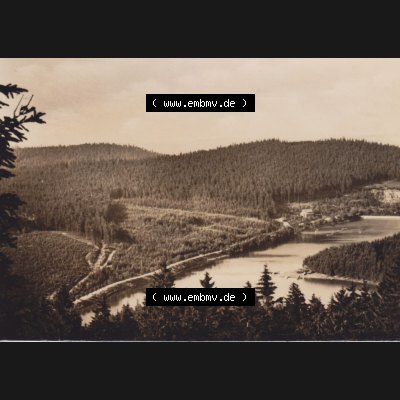 Alte Fotos DDR Bezirk Suhl, Kreis Schmalkalden-Meiningen, Stadt Oberhof Ansicht von 1962, 5524 Lütschetalsperre in Thüringen. Sammlung