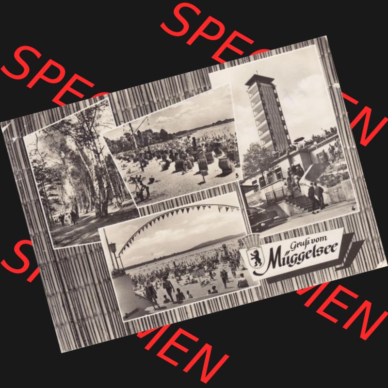 Ansichtskarten DDR Bezirk Berlin, Stadt Berlin in s/w / schwarzweiß, Verlag Felix Setecki, Berlin 1964, Gruß vom Müggelsee, Waldpromenade, Strandbad,... Sammlung