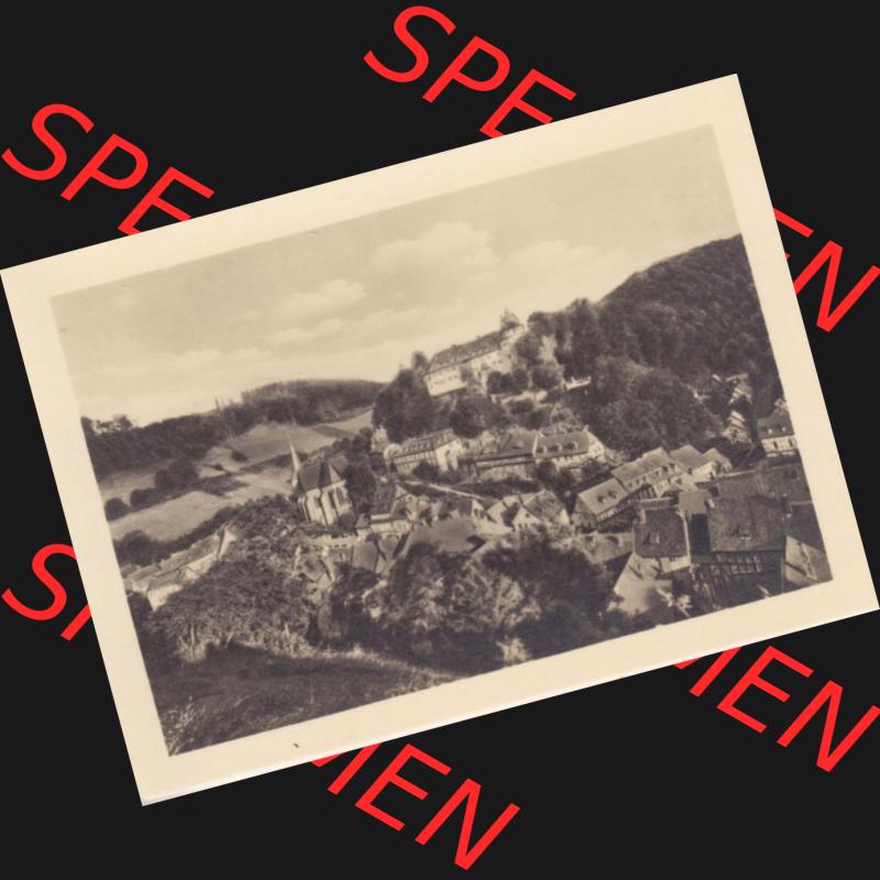 Fotos DDR Bezirk Halle, Kreis Sangerhausen, Luftkurort Stolberg im Harz, Stadtansicht. Vom Verlag Erhard Neubert KG, Chemnitz zu DDR-Zeiten in der DDR ausgegeben. Sammlung
