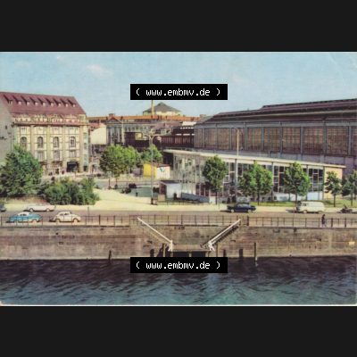 Ansichtskarte DDR Bezirk Berlin, Stadt Berlin Ansicht in Farbe 1966, S-Bahnhof Friedrichstraße . Stadtansichten der Stadt Berlin, mit Ansicht in Farbe / Color der Hauptstadt... Sammlung