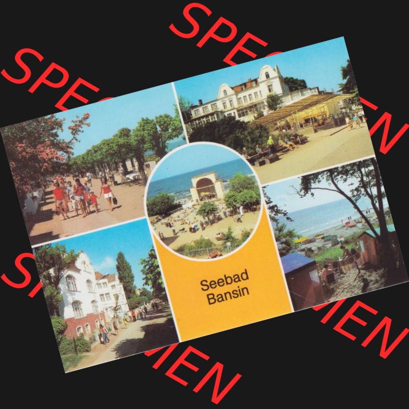Ansichtskarte DDR Bezirk Rostock, Kreis Wolgast, Seebad Bansin auf der Insel Usedom 1984, Bansin Kreis Wolgast, FDGB-Erholungsheim Josef Orlopp und FDGB-Erholungsheim Aufbau,... Sammlung
