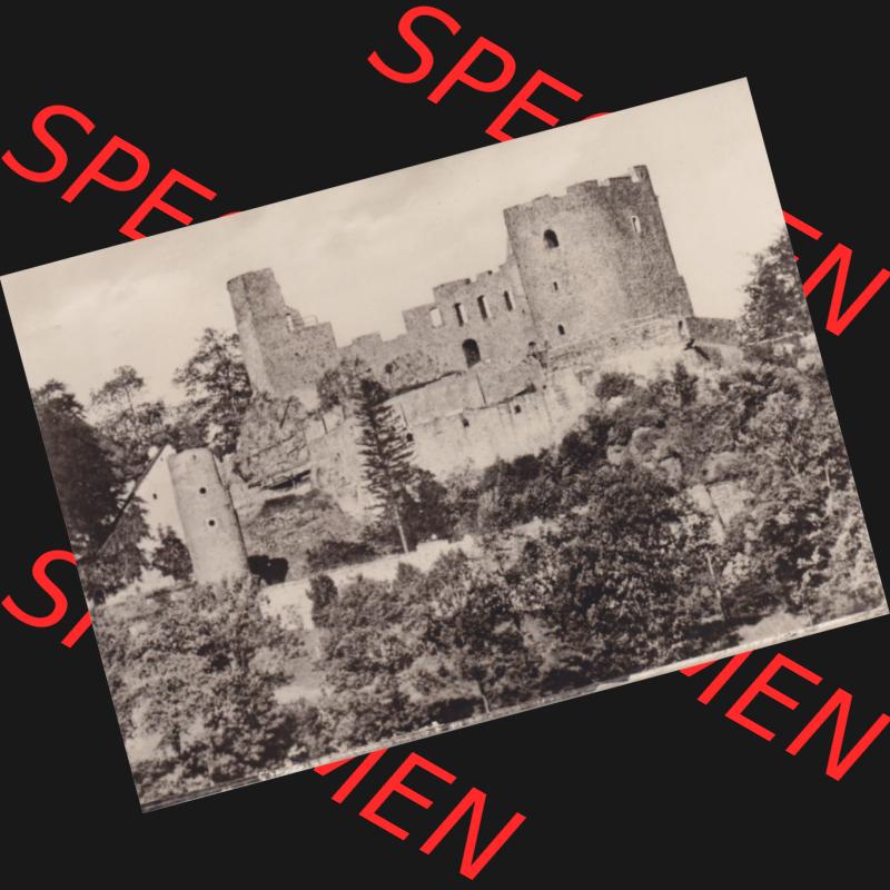 Fotos DDR, Bezirk Karl-Marx-Stadt, Kreis Brand-Erbisdorf, Klein-Stadt Frauenstein Burgruine bei Frauenstein. Fotos in s/w bzw. in schwarzweiß der Burgruine Frauenstein... Sammlung