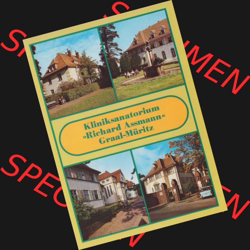 Alte Ansichtskarte DDR Bezirk Rostock, Kreis Rostock, Ostseebad Graal-Müritz Kliniksanatorium Richard Assmann. DDR Bezirk Rostock, Kreis Rostock, Ostseebad Graal-Müritz... Sammlung