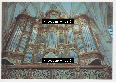 Ansichtskarten DDR Bezirk Leipzig, Kreis Altenburg, Schloss Altenburg 1988, Prospekt der Orgel (1). Alte Ansichtskarten in der... Sammlung