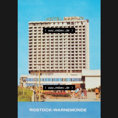 Ansichtskarten DDR Bezirk Rostock, Stadtkreis Rostock, Hansestadt Rostock 1986, Rostock-Warnemünde, Hotel Neptun. Alte Ansicht in der DDR Bezirk Rostock, Stadtkreis... Sammlung