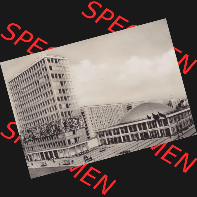 Ansichtskarten DDR Bezirk Berlin, Stadt Berlin in s/w / schwarzweiß, Dick-Foto-Verlag, Erlbach im Vogtland 1965, Haus des Lehrers und Kongresshalle. Stadtansichten... Sammlung
