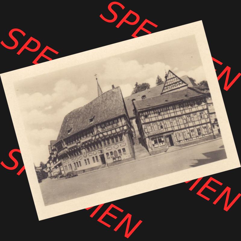 Fotos DDR Bezirk Halle, Kreis Sangerhausen, Luftkurort Stolberg im Harz, Markt. Vom Verlag Erhard Neubert KG, Chemnitz zu DDR-Zeiten in der DDR ausgegeben. Sammlung