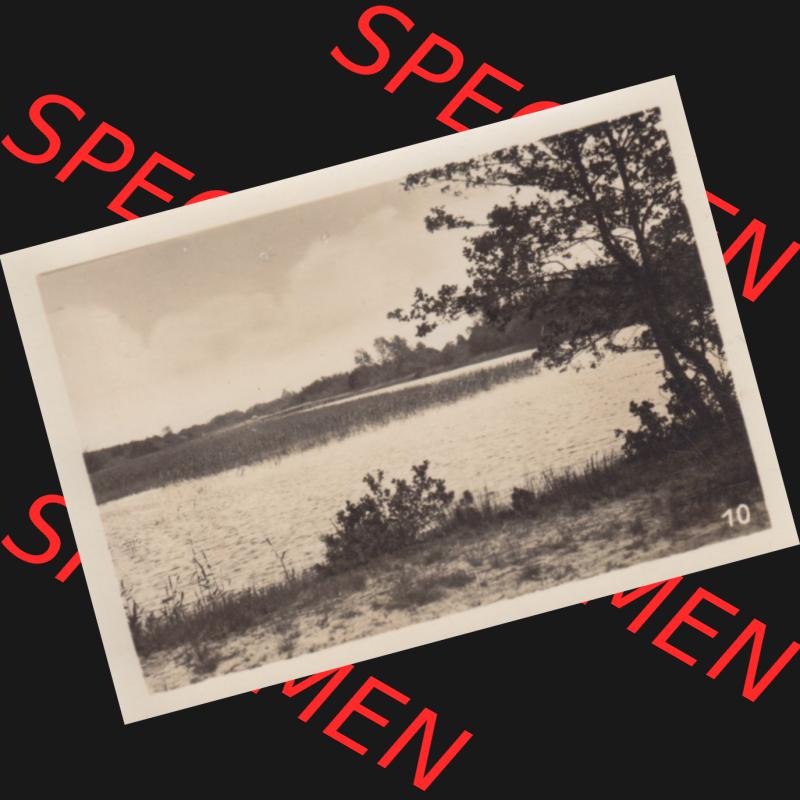 Foto DDR Bezirk Rostock, Kreis Ribnitz-Damgarten, Ostseebad Prerow Mappe in s/w 1975, 10. Blick zur Seemannskirche. Altes Foto aus Mappe mit 10 Echte Foto-Handabzügen... Sammlung