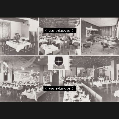 Alte Historische Ansichtskarte DDR Bezirk Karl-Marx-Stadt, Kreis Zwickau, Stadt Zwickau der DDR, Zwickauer HO-Gaststätten 1983, Zwickau-Eckersbach Hosmos. Alte Ansichtskarte... Sammlung