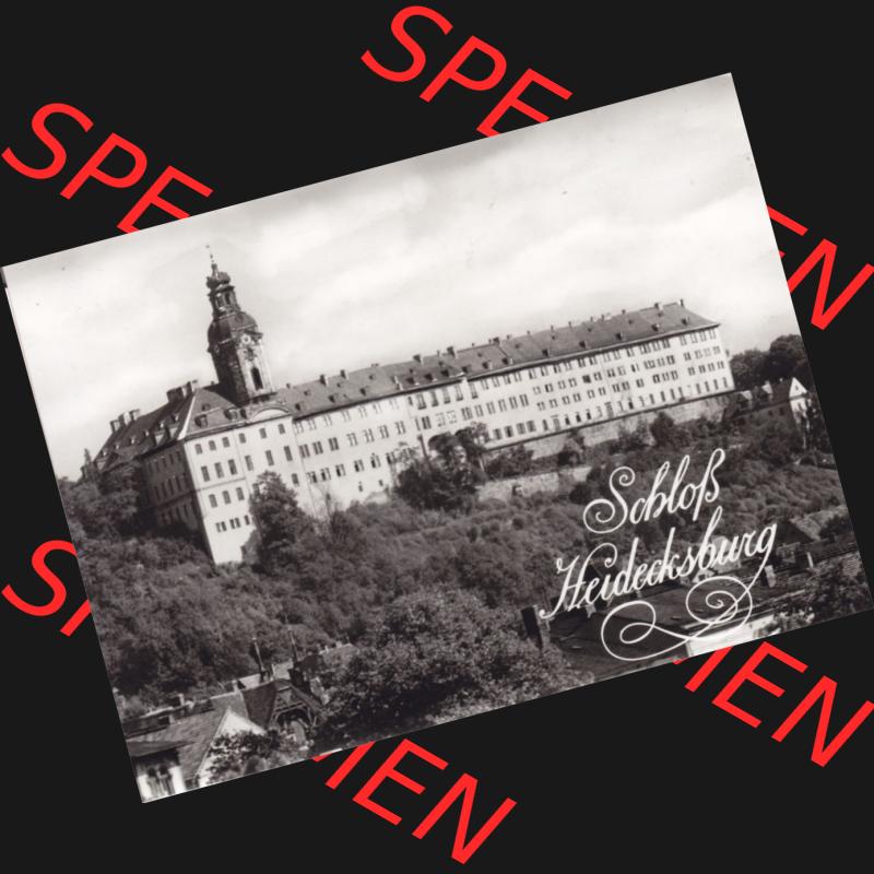 Alte s/w Ansichtskarte Echt Foto DDR Bezirk Gera, Kreis Rudolstadt, Museen Schloss Heidecksburg (Thüringen) 1983, Staatliches Museen Heidecksburg. Echt Foto... Sammlung