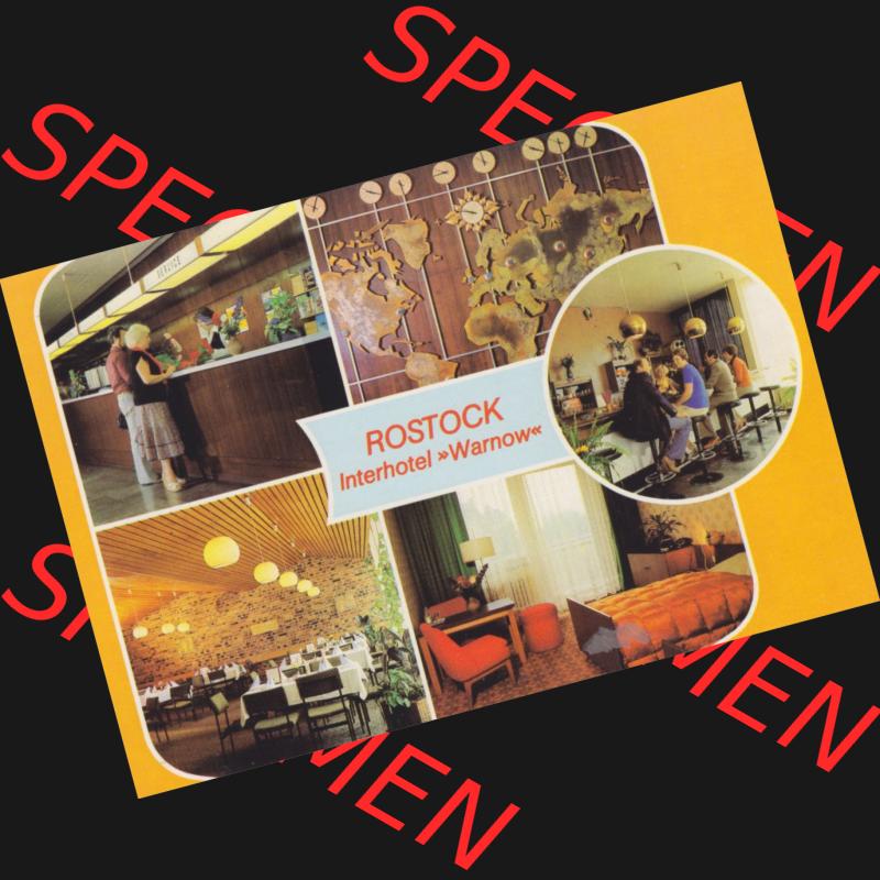 Ansichtskarten DDR Bezirk Rostock, Stadtkreis Rostock, Hansestadt Rostock 1981, Rostocker Interhotel Warnow. DDR Bezirk Rostock, Stadtkreis Rostock, Hansestadt Rostock... Sammlung