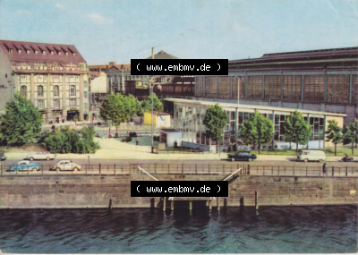 Stadt Berlin Ansicht in Farbe 1966, S-Bahnhof Friedrichstraße , Hauptstadt der DDR bis 1990 zu DDR-Zeiten Sammlung