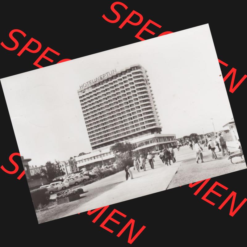 Ansichtskarte DDR Bezirk Rostock, Stadtkreis Rostock, Hansestadt Rostock-Warnemünde Ansicht 1980, Interhotel Neptun, Einbildkarte. DDR Bezirk Rostock, Stadtkreis... Sammlung