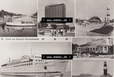 Ansichtskarte DDR Bezirk Rostock, Stadtkreis Rostock, Hansestadt Rostock-Warnemünde Ansicht 1981, Am Alten Strom - Hotel Neptun,... Sammlung