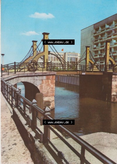Stadt Berlin Ansicht in Farbe 1972, Jungfern-Brücke in Berlin Sammlung