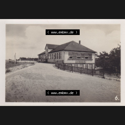 Foto DDR Bezirk Rostock, Kreis Ribnitz-Damgarten, Ostseebad Prerow Mappe in s/w 1975, 6. HO-Gaststätte Dünenhaus. Altes Foto aus Mappe mit 10 Echte Foto-Handabzügen... Sammlung