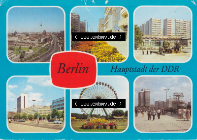 Stadt Berlin Ansicht in Farbe Leipziger Straße, Riesenrad Kulturpark Berlin, Unter den Linden Sammlung
