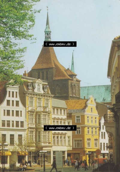 Hansestadt Rostock Rostocker Kröpeliner Straße. Alte Ansicht in der DDR Sammlung