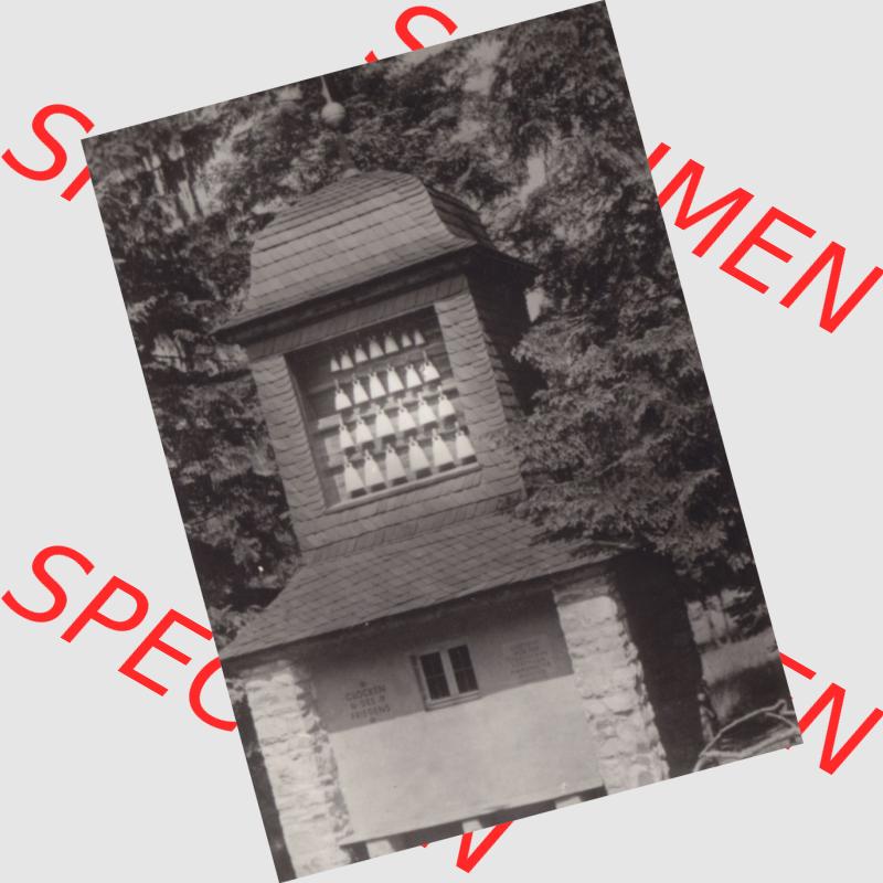 Fotos DDR Bezirk Dresden, Osterzgebirge 1974, Kurort Bärenfels, Glockenturm. Alte Foto Ansichten, Foto-Mappe vom Verlag VEB-Foto-Verlag, 9934 Erlbach I.... Sammlung