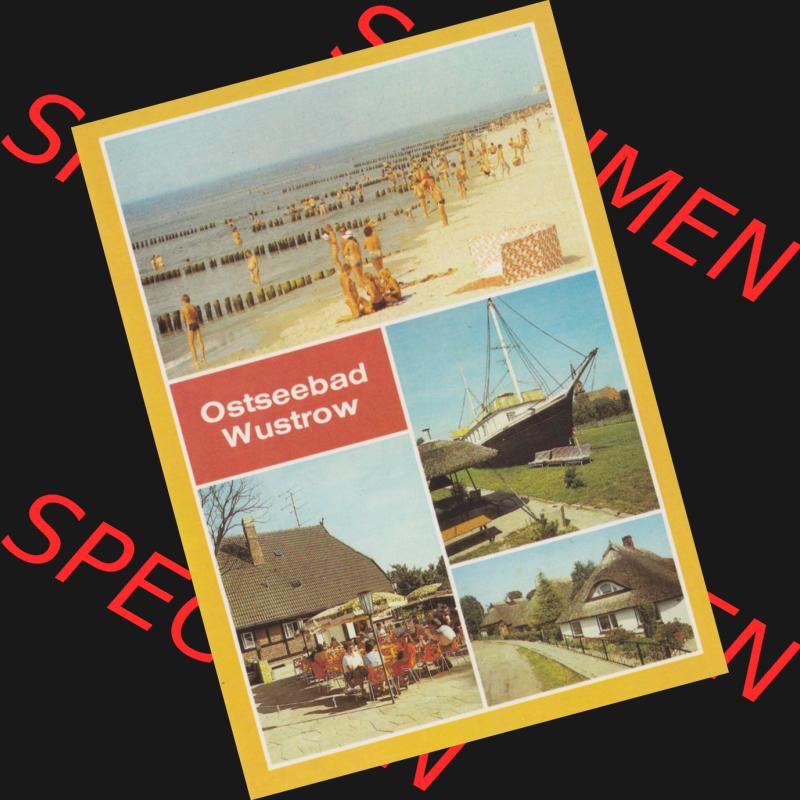 Alte Ansichtskarte DDR Bezirk Rostock, Kreis Ribnitz-Damgarten, Ostseebad Wustrow Strand, Ferienschiff Stine, des VEB PLamag Plauen, FDGB-Cafe Sonnenhof. Alte Ansichtskarte... Sammlung
