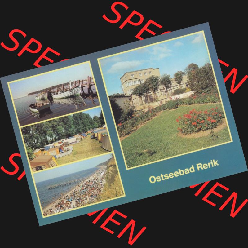 Alte Ansichtskarte in Farbe DDR Bezirk Rostock, Kreis Bad Doberan, Ostseebad Rerik 1986, Rerik, Am Salzhaff, Zeltplatz, Strand, Mehrbildkarte. Ansichtskarte... Sammlung