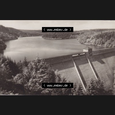 Altes Foto der DDR, Bezirk Magdeburg, Kreis Wernigerode, Stadt Wernigerode am Harz 1970, Zillierbachtalsperre bei Wernigerode. Das alte Foto wurde 1970 innerhalb einer Foto-Mappe... Sammlung