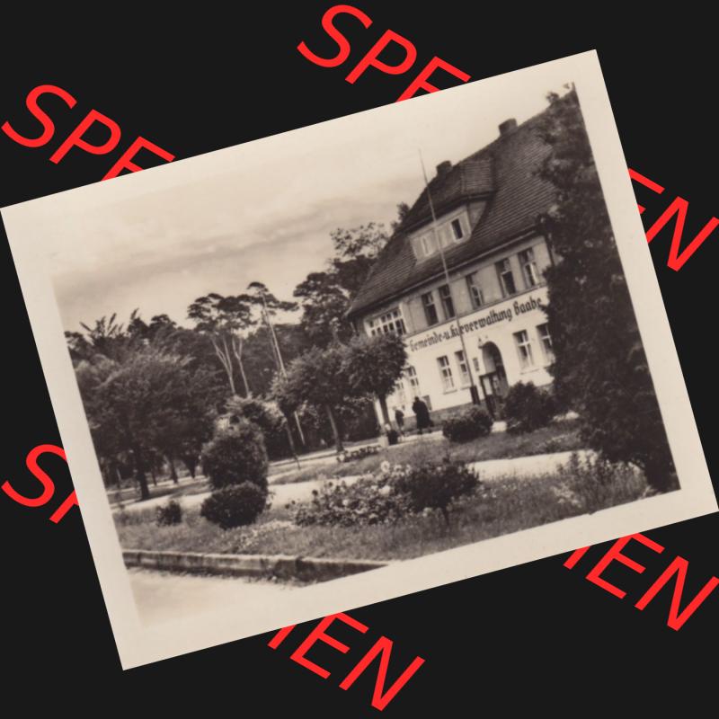 Fotos DDR Bezirk Rostock, Kreis Rügen, Ostseebad Baabe Mappe mit alter Ansicht von 1955, 221 Post, Gemeinde und Kurverwaltung. DDR Bezirk Rostock, Kreis Rügen,... Sammlung