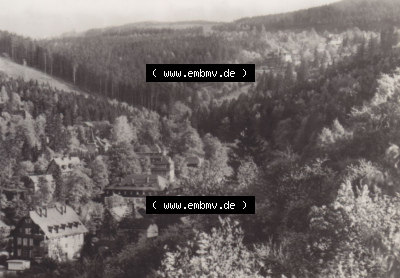 Osterzgebirge 1974, Kurort Kipsdorf, mit Bärenfels und Spitzberg, DDR-Zeiten Bezirk Dresden Osterzgebirge Sammlung
