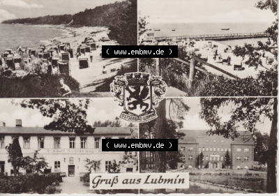 Alte Ansichtskarte mit einer Ansicht vom Ostseebad Lubmin zu DDR-Zeiten Sammlung