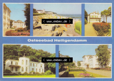Kreis Bad Doberan, Ostseebad Heiligendamm 1979, Blick zum Maxim-Gorki-Haus, Strand, Haus Weimar, Mehrbildkarte. Alte Ansichtskarte Sammlung
