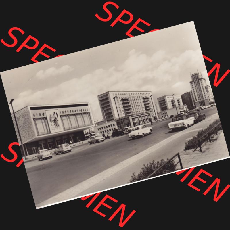 Ansichtskarten DDR Bezirk Berlin, Stadt Berlin in s/w / schwarzweiß, Graphokopie H. Sander K.G. Berlin 1965, Karl-Marx-Allee. Stadtansichten... Sammlung