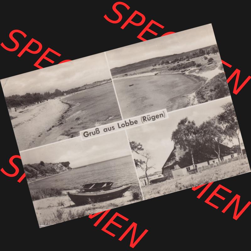 Ansichtskarten DDR Bezirk Rostock, Kreis Rügen, Fischer-Dorf Lobbe auf der Insel Rügen gelegenen Halbinsel Mönchgut 1959, Gruß aus Lobbe auf Rügen. Ansichtskarte... Sammlung