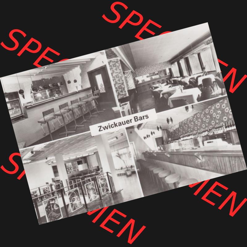 Alte Historische Ansichtskarte DDR Bezirk Karl-Marx-Stadt, Kreis Zwickau, Stadt Zwickau der DDR, Zwickauer HO-Gaststätten 1983, Zwickauer Bars der HO-Gaststätten.... Sammlung