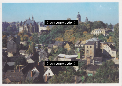 Ansichtskarten DDR Bezirk Leipzig, Kreis Altenburg, Schloss Altenburg 1988, Blick vom Schlosskomplex (1). Alte Ansichtskarten... Sammlung