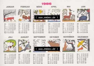 Ansichtskarten DDR Comics, Jäger mit Hund von 1986, Kalender-Postkarte vom Militärverlag der DDR (VEB) - Berlin, Comics gezeichnet... Sammlung