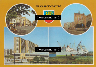 Ansichtskarten DDR Bezirk Rostock, Stadtkreis Rostock, Hansestadt Rostock Kröpeliner Straße, Lange Straße, Evenshagen, Bertolt-Brecht-Straße.... Sammlung
