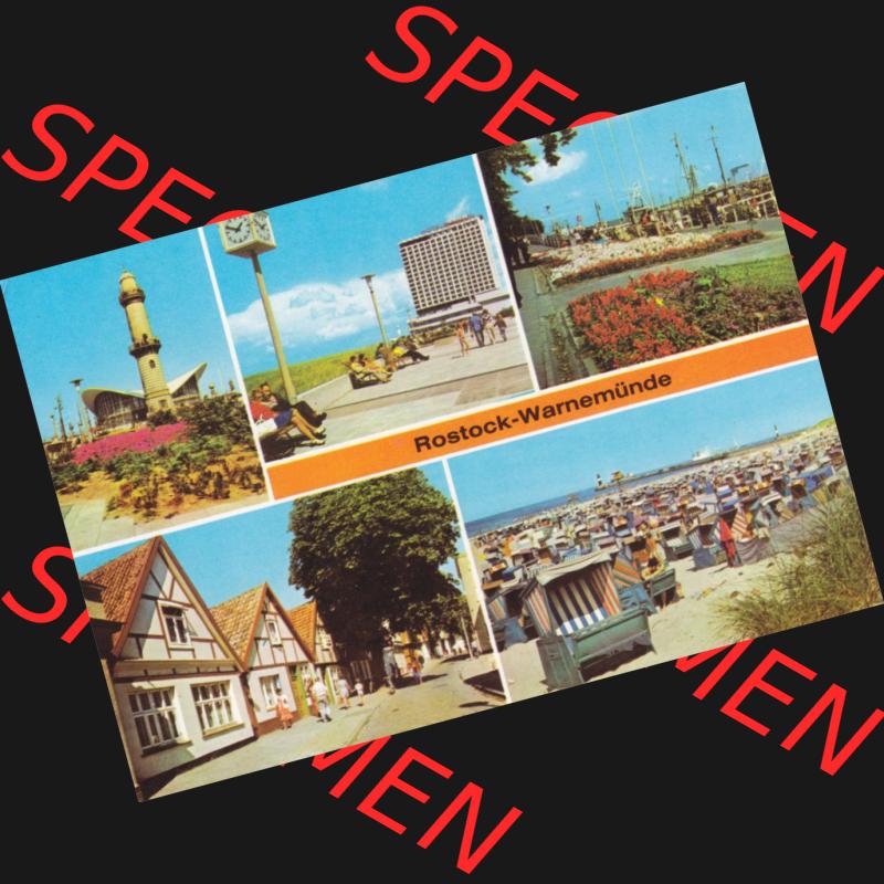 Ansichtskarten DDR Bezirk Rostock, Stadtkreis Rostock, Hansestadt Rostock-Warnemünde 1979, Am Leuchtturm, Strandpromenade mit Hotel, Am Strom, Theodor-Körner-Straße.... Sammlung