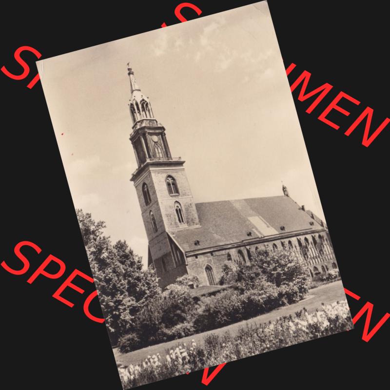 Ansichtskarte DDR Bezirk Berlin, Stadt Berlin in s/w 1963, Gebrüder Garloff KG, Magdeburg, Berlin - Marienkirche. Stadtansichten der Stadt Berlin, mit Ansicht... Sammlung
