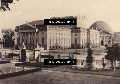 Berlin in s/w 1960, Deutsche Staatsoper. Stadtansichten der Stadt Berlin, mit alter Ansicht in Schwarzweiß der Hauptstadt der... Sammlung