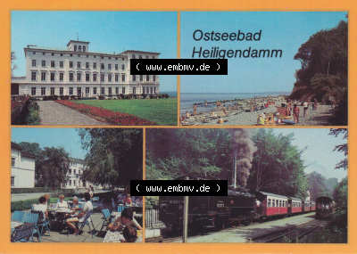 Kreis Bad Doberan, Ostseebad Heiligendamm Haus Mecklenburg, Steilküste, An den Kolonnaden, Mehrbildkarte. Alte Ansichtskarte Sammlung